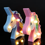 Unicorn Party Decoration 3D Unicorn Lamp LED Night