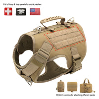 Dog Harness Pet Military Training Dog Vest German Shepherd