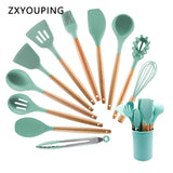 Silicone Cooking Utensils Set  Box Kitchen Accessories