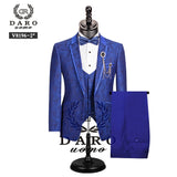 Men Suit Wedding Jacket Vest Pant 3 Piece