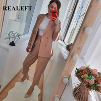 REALEFT Winter Women's Pant Suit