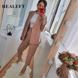 REALEFT Winter Women's Pant Suit