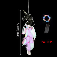 LED lights Unicorn dream catcher props Wall