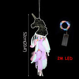 LED lights Unicorn dream catcher props Wall