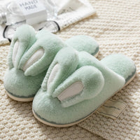 Women's Cotton Slippers Female Cute Cartoon Bunny