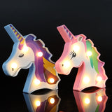 Unicorn Party Decoration 3D Unicorn Lamp LED Night