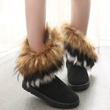 Women Fur Boots Ladies Winter