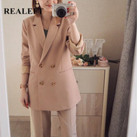 REALEFT Winter Women's Pant Suit