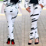 Women clothing fashion Print Black and white classic