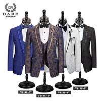 Men Suit Wedding Jacket Vest Pant 3 Piece