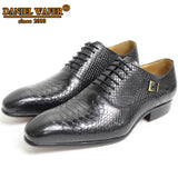 Men Oxford Shoes Snake Skin Prints Classic for Men