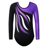 Leotard Long Sleeve Red Color Gymnastics