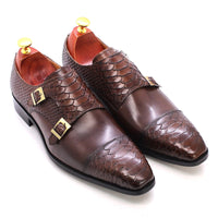 Mens Dress Shoes Double Buckle