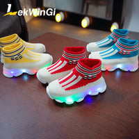 Glowing Sneakers  Socks  Kide Led Shoes for Boys Girls Light Up Shoes