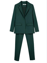 Work Pantsuits OL 2 Piece Set For Women Business Interview