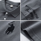 Polo Shirts Men Lapel Casual Fashion Short Sleeve Men Polos