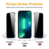 Glass for IPhone 13 12 Pro Max Mini XS MAX 8 7 Plus Full Cover Privacy Screen Protector for IPhone