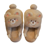 Winter Women's Slippers House Furry Men Home