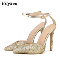 Women Party High Heels Sandals Gold Silver Shoes