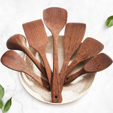 1PC Thailand Teak Natural Wood Tableware Spoon