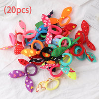 Elastic Hair Bands Set Flower Hair Ring