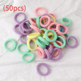 Elastic Hair Bands Set Flower Hair Ring