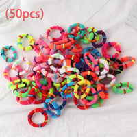 Elastic Hair Bands Set Flower Hair Ring