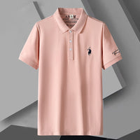 Polo Shirts Men Lapel Casual Fashion Short Sleeve Men Polos