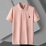 Polo Shirts Men Lapel Casual Fashion Short Sleeve Men Polos