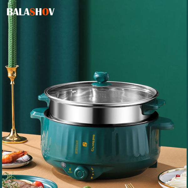 1.7L Multifunction Non-stick Pan Electric Cooking Pot Household