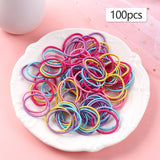 Elastic Hair Bands Set Flower Hair Ring