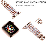 Women Diamond Strap for Apple Watch SE 7 6 5 41mm 45mm 40/44mm