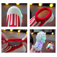 Glowing Sneakers  Socks  Kide Led Shoes for Boys Girls Light Up Shoes