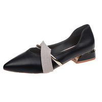 Elegant Low Heel Women Sexy Pointed-Toe Ladies