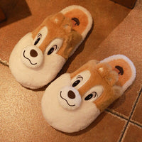 Winter Women's Slippers House Furry Men Home