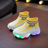 Glowing Sneakers  Socks  Kide Led Shoes for Boys Girls Light Up Shoes