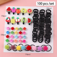 Elastic Hair Bands Set Flower Hair Ring