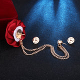 Brooch Lapel Pin Badge Tassel Chain Men