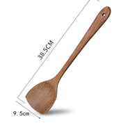 1PC Thailand Teak Natural Wood Tableware Spoon