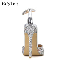 Women Party High Heels Sandals Gold Silver Shoes