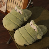 Winter Women's Slippers House Furry Men Home