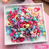 Elastic Hair Bands Set Flower Hair Ring