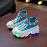 Glowing Sneakers  Socks  Kide Led Shoes for Boys Girls Light Up Shoes