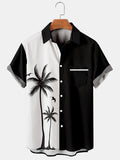 Men Hawaiian Shirt Casual  Coconut