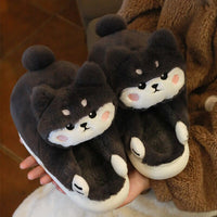 Winter Women's Slippers House Furry Men Home