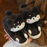 Winter Women's Slippers House Furry Men Home