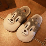 Winter Women's Slippers House Furry Men Home