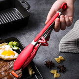 Kitchen Cooking Tongs Stainless Steel Salad Tongs BBQ Grill