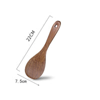 1PC Thailand Teak Natural Wood Tableware Spoon