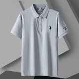 Polo Shirts Men Lapel Casual Fashion Short Sleeve Men Polos